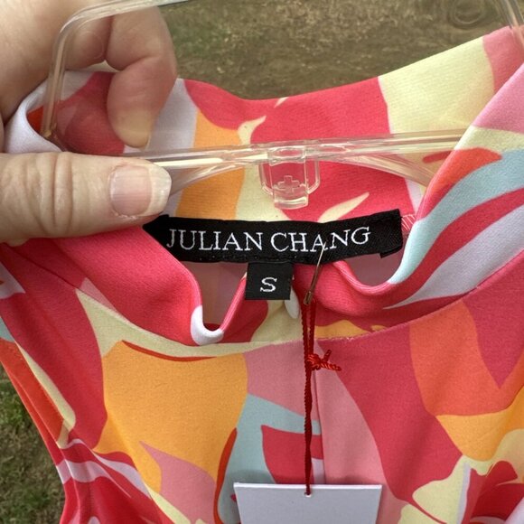 Julian chang Women's Multi Color Sleeveless Dress Small - Picture 3 of 5